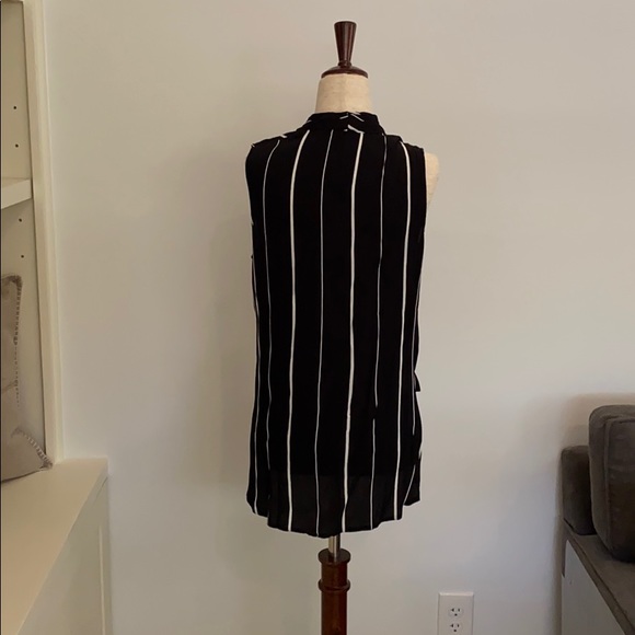 Fab’rik Black and white striped sleeveless top - Picture 4 of 6